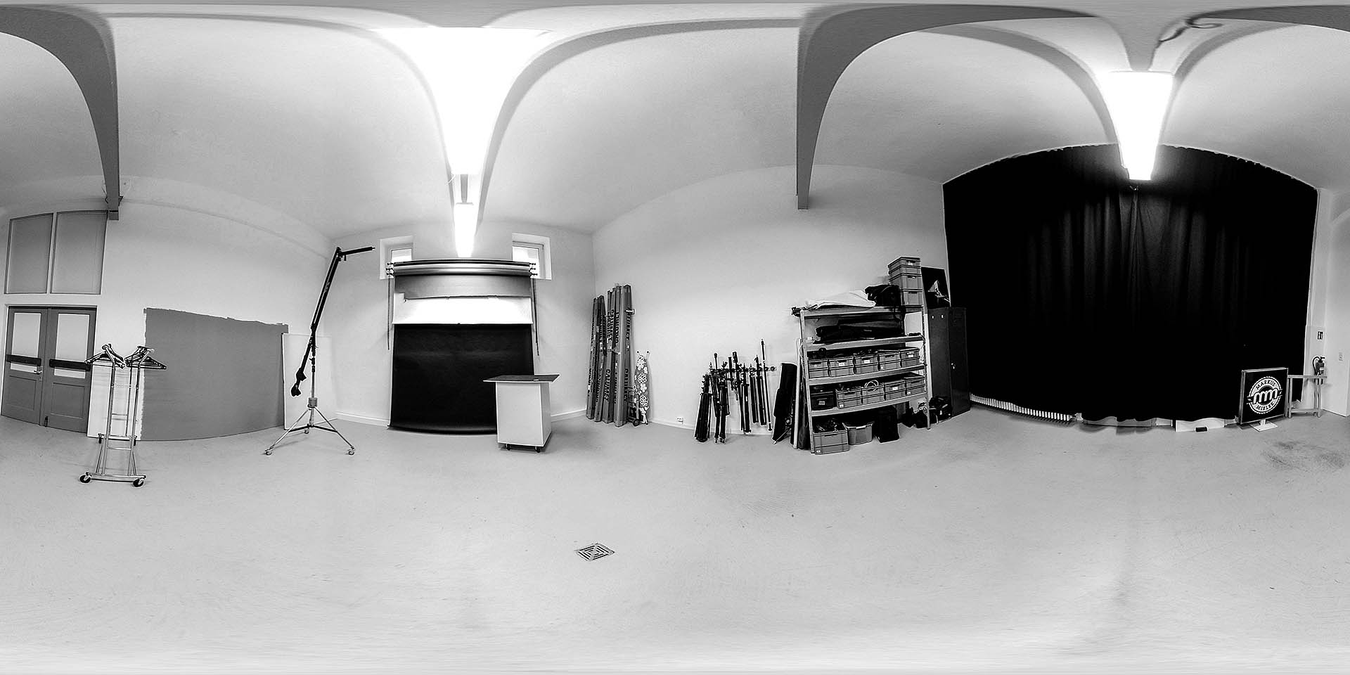360 Grad Panorama des Mietstudios bzw Fotostudios des Fotograf Markus Mielek